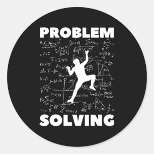 Sticker Rond Problème Résoudre Climber Cadeau Rock Escalade Bou