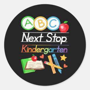 Sticker Rond Prochain arrêt Maternelle Préscolaire 2025 B