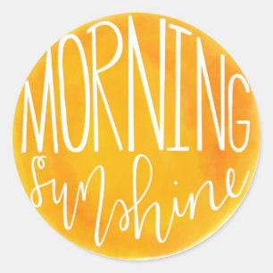 Sticker Rond PROCREATE - Conception du soleil du matin