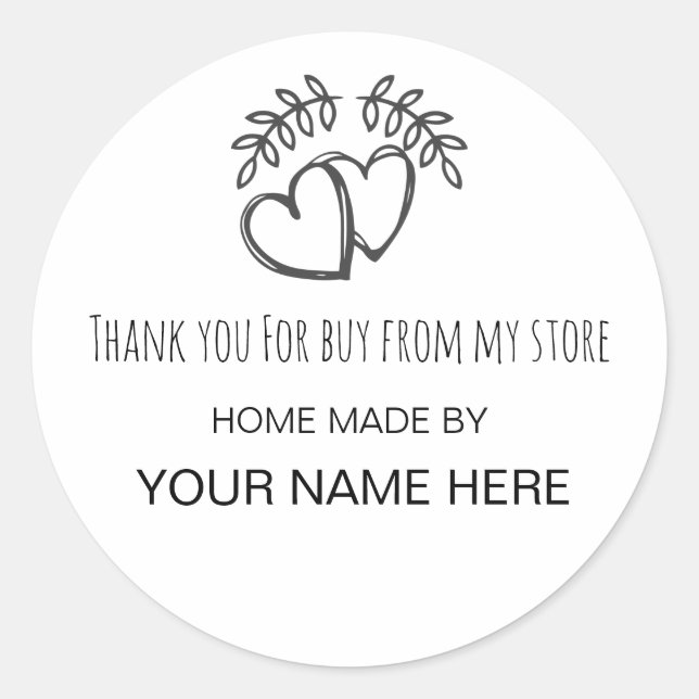 Sticker Rond Produit artisanal, classique bâton de carrousel d' (Devant)