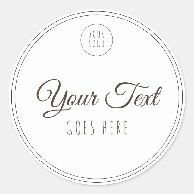 Sticker Rond Produit artisanal Simple tendance moderne (Devant)