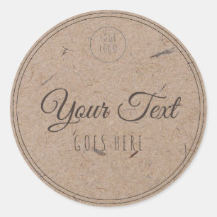 Sticker Rond Produit artisanal Simple tendance moderne