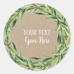 Sticker Rond Produit artisanal Vintage torréfaction fleurie