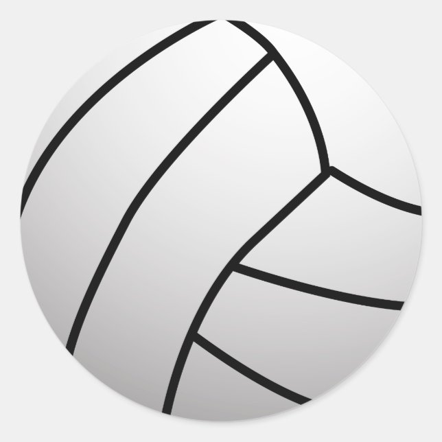 Sticker Rond Produit sportif VolleyBall personnalisé (Devant)