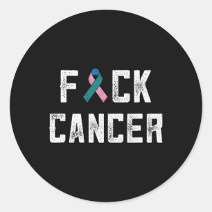 Sticker Rond Produits De Sensibilisation Au Cancer F Cadeaux De