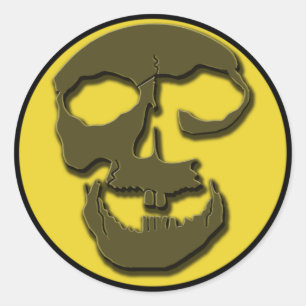 Sticker Rond Produits Déplaisants pour le visage et la Pleine l