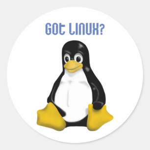 Sticker Rond Produits et conceptions Linux !