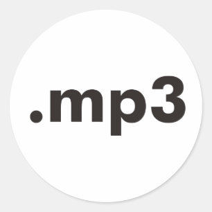 Sticker Rond produits et designs mp3 !