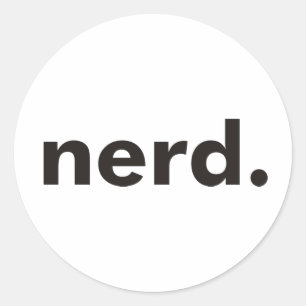 Sticker Rond Produits et designs nerd !