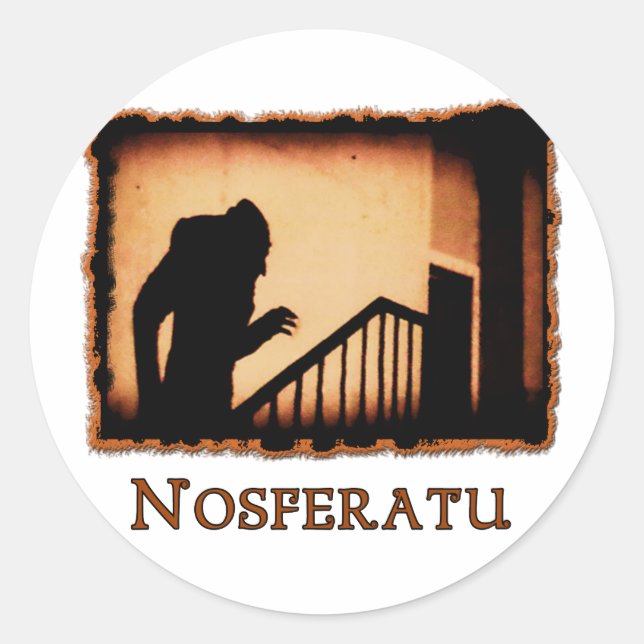 Sticker Rond Produits Nosferatu Scary Vampire (Devant)
