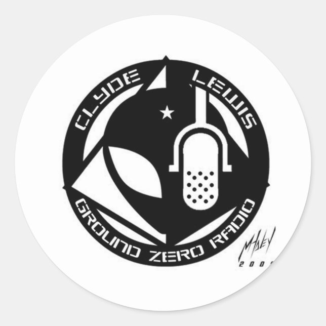 Sticker Rond Produits officiels Ground Zero ! (Devant)