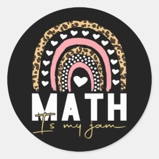 Sticker Rond Prof de maths - Les maths c'est ma passion