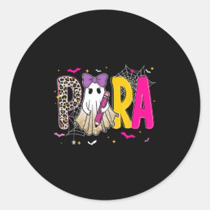 Sticker Rond Prof spooky Halloween para conseiller enseignant S
