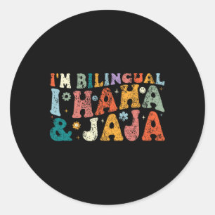 Sticker Rond Professeur Bilingue Ck Vêtements De Rentrée Scolai