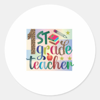 Sticker Rond Professeur Cadeaux | Enseignant de première année