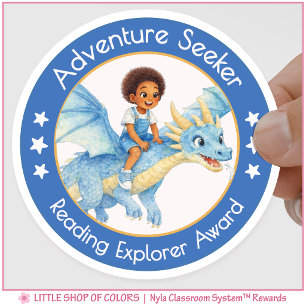 Sticker Rond Professeur Chercheur d'Aventure Lauréat du Prix de