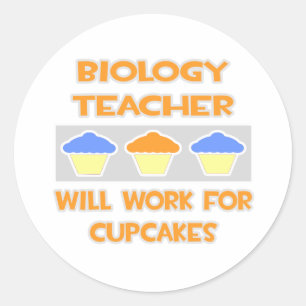 Sticker Rond Professeur de biologie... Fonctionnera Pour Les Cu