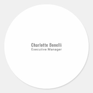 Sticker Rond Professionnel Minimaliste Moderne Simple