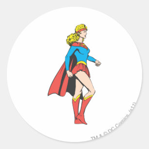 Sticker Rond Profil de Supergirl