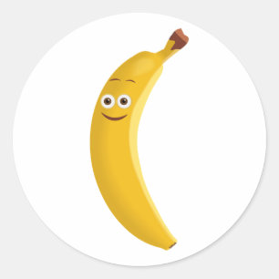 Sticker Rond Profitez de la banane