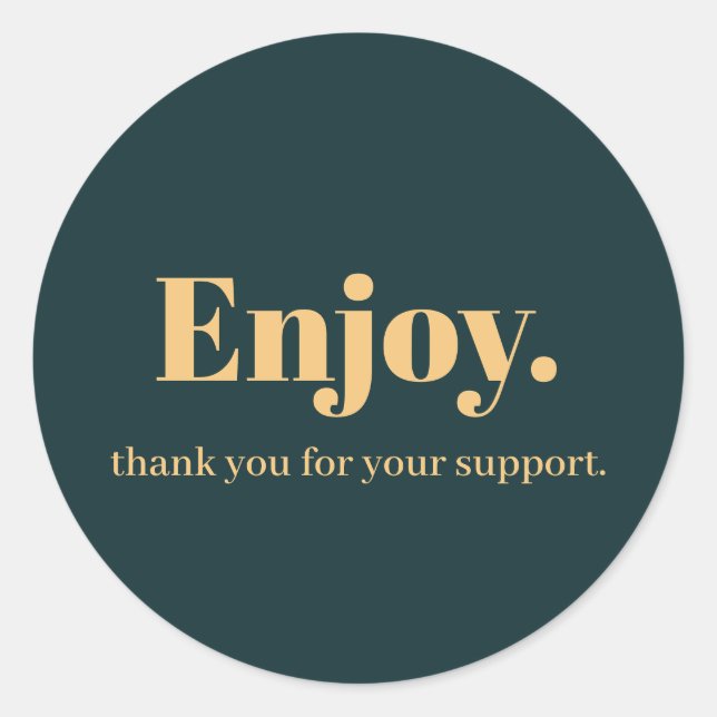 Sticker Rond Profitez de la conception de l'autocollant profess (Devant)