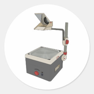 Sticker Rond Projecteur HAP 80s 90s Overhead