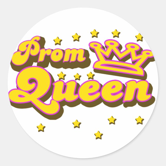 Sticker Rond Prom Queen (Devant)