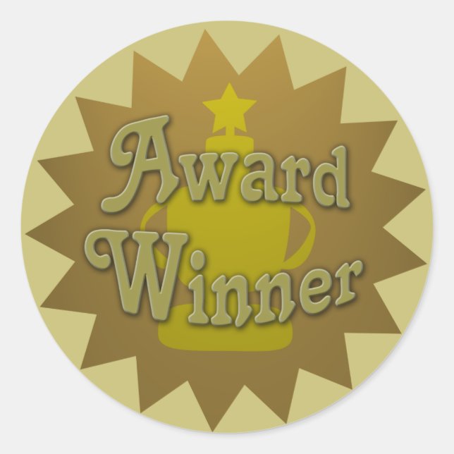 Sticker Rond Promo du livre gagnant (Devant)