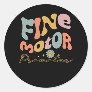 Sticker Rond Promoteur de moteur fin super ergothérapie OT