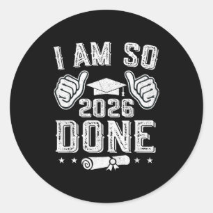 Sticker Rond Promotion 2026 ai fini terminale remise de diplôme