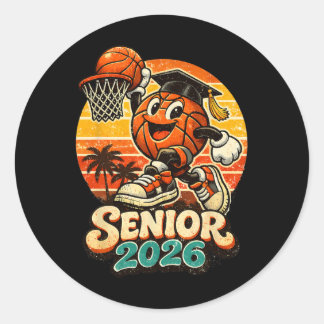Sticker Rond Promotion 2026 Sketch Senior Diplôme 2026