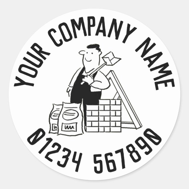 Sticker Rond Promotion Générale Builder (Devant)