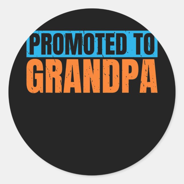 Sticker Rond Promu à Grand-père Famille Père grand-père (Devant)