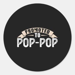Sticker Rond Promu À Pop-Pop Grand-Père