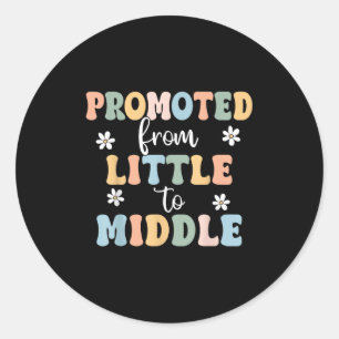 Sticker Rond Promu Au Frère Moyen Soeur Toddler Baby Ann