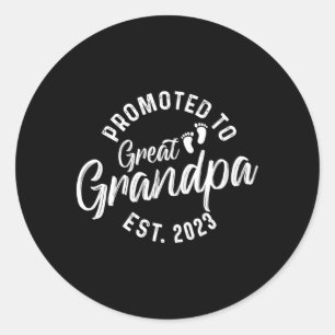 Sticker Rond Promu Au Grand Grand Papi Est 2023