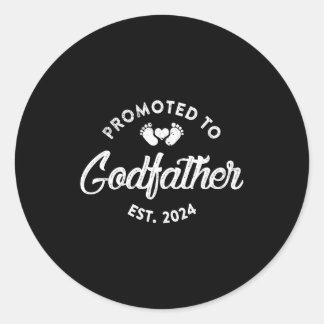 Sticker Rond Promu Au Parrain Est 2024 Drôle Nouvel Oncle