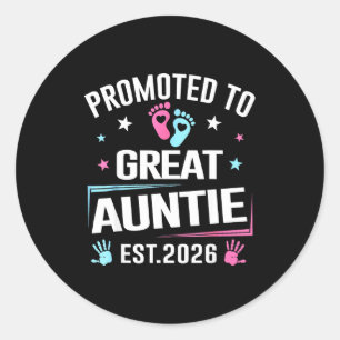 Sticker Rond Promue Grande Tante Est 2026 Annonce de Grossesse