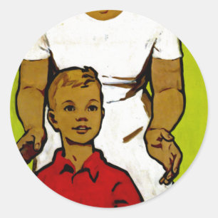 Sticker Rond Propagation de la famille soviétique
