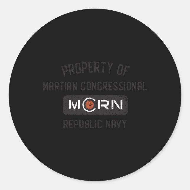 Sticker Rond Propriété Agrandie De Mcrn (Devant)