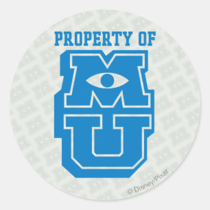 Sticker Rond Propriété du logo MU