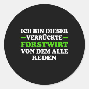 Sticker Rond Protection de l'environnement Épinette Lumberjac