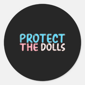 Sticker Rond Protéger Les Poupées _6