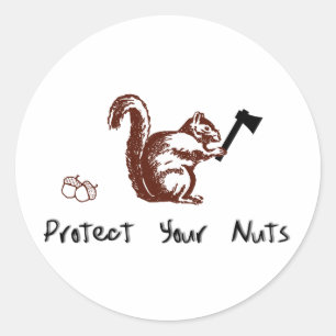 Sticker Rond Protégez vos écrous