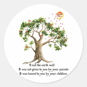 Sticker Rond Proverbe kenyan de nature