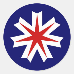 Sticker Rond province du japon préfecture de hokkaido