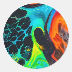 Sticker Rond Psychédélique