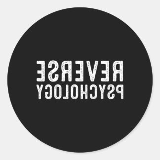 Sticker Rond Psychologie inverse