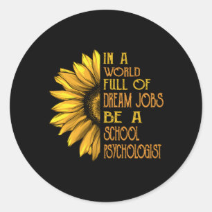 Sticker Rond Psychologie scolaire