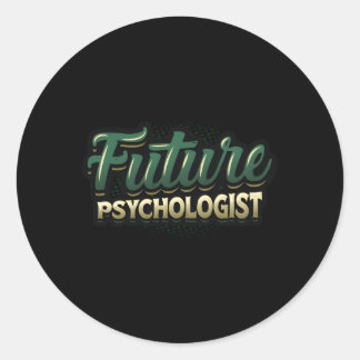 Sticker Rond Psychologue de l'avenir étudiant